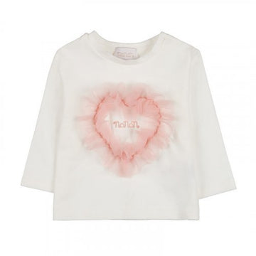 Bluza cu inima din tulle