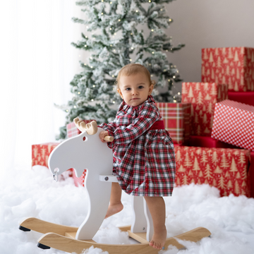 Rochie din bumbac in carouri