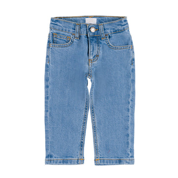 Jeans bleu deschis copii cu buzunare frontale