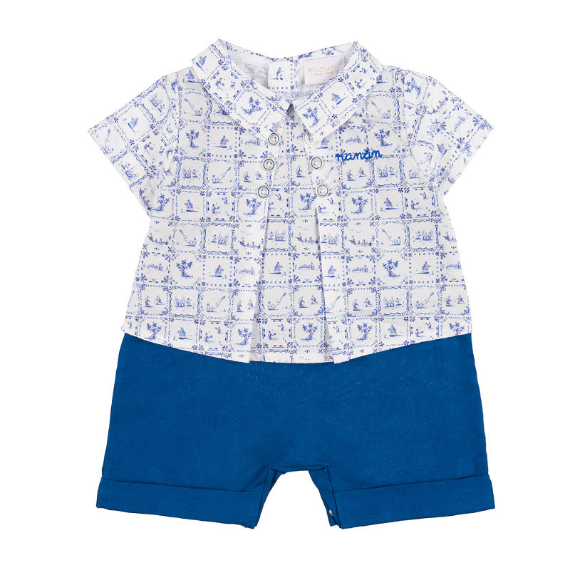 COSTUM ROMPER DIN IN SI BUMBAC