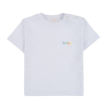 TRICOU ALB DIN BUMBAC ORGANIC CU LOGO