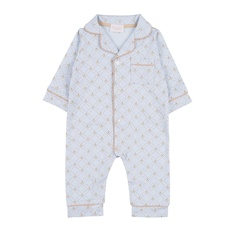 PIJAMA JERSE ORGANIC BLUE