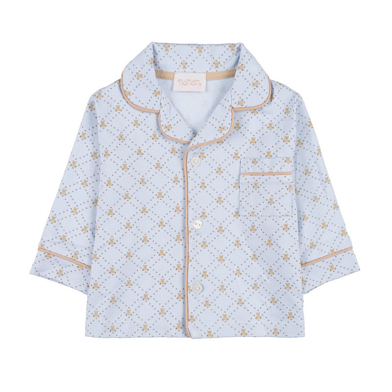 SET PIJAMA BLEU DIN BUMBAC