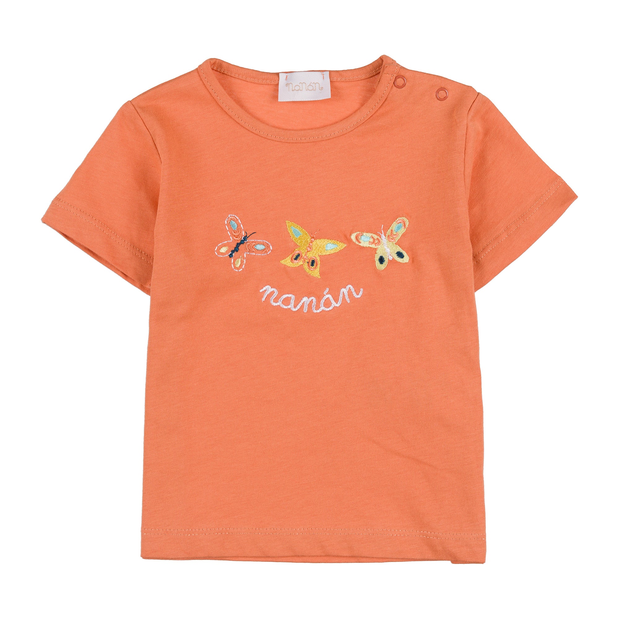 TRICOU DIN BUMBAC ORGANIC CU FLUTURASI
