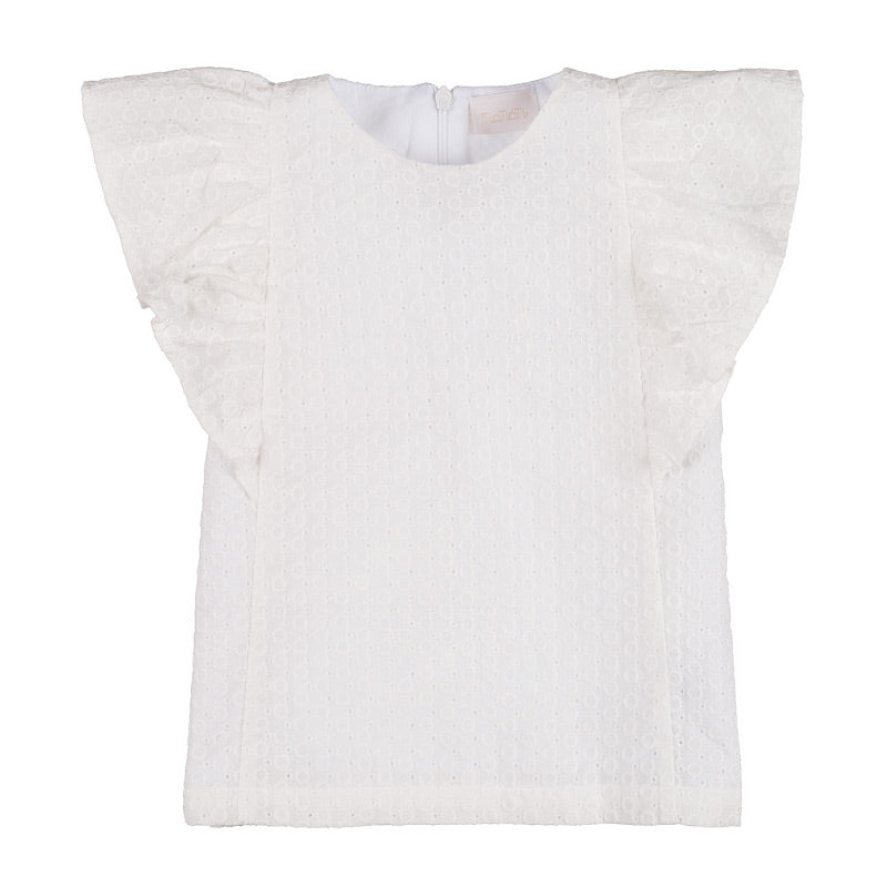 Tricou din broderie anglaise