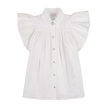 Rochie cu broderie anglaise