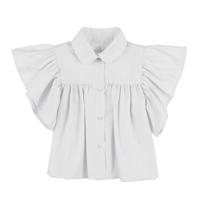 Bluza premium copii cu volane din bumbac organic 100% eleganta si confortabila