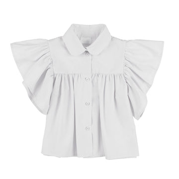 Bluza premium copii cu volane din bumbac organic 100% eleganta si confortabila