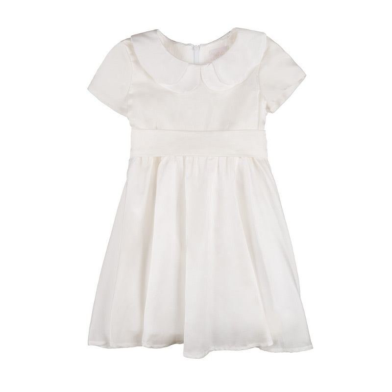 Rochie cu maneca scurta si cu guler dublu
