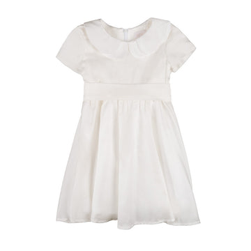Rochie cu maneca scurta si cu guler dublu