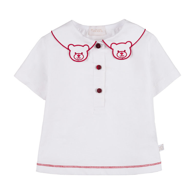 BLUZA CU MANECA SCURTA SI GULER TEDDY