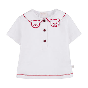 BLUZA CU MANECA SCURTA SI GULER TEDDY