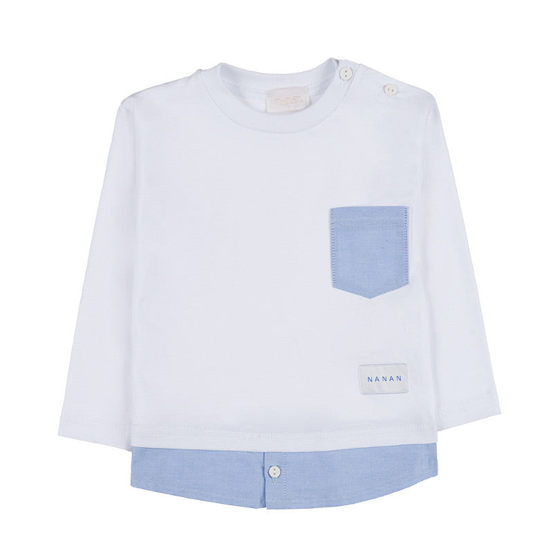 TRICOU TIP CAMASA DIN BUMBAC CU BUZUNAR