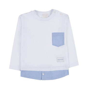 TRICOU TIP CAMASA DIN BUMBAC CU BUZUNAR