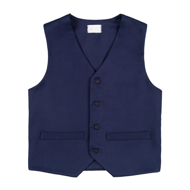 Vesta bleumarin eleganta pentru baieti