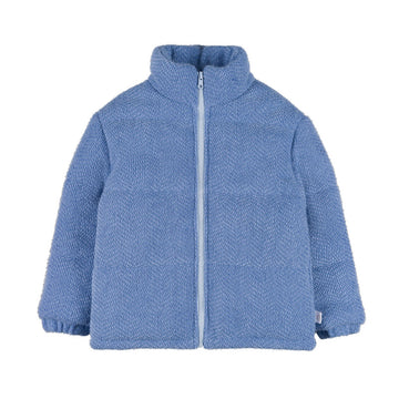 Geaca bomber bleu pentru copii, usoara si calduroasa