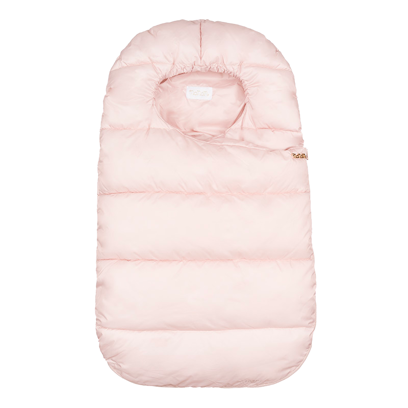 Sac de dormit bebelusi roz pudrat, ideal pentru carucior