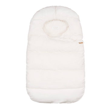 Sac de dormit bebelusi alb-ivoar, ideal pentru carucior