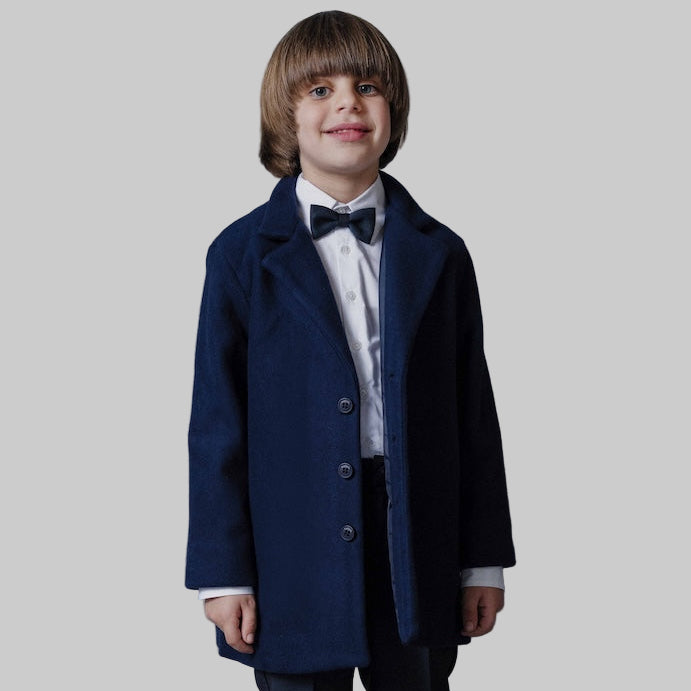 Palton bleumarin elegant pentru copii