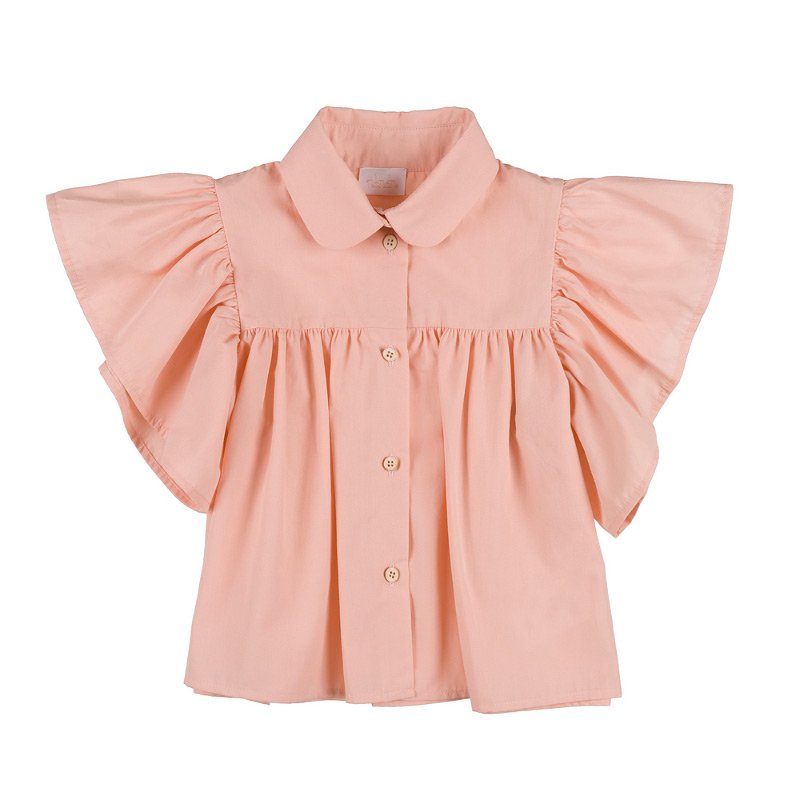 BLUZA CU VOLANE SI GULER ROTUND