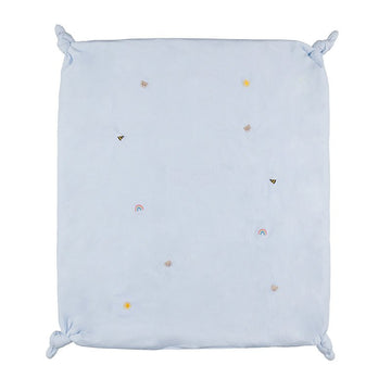 PATURICA BLUE CU MOTIVE BRODATE
