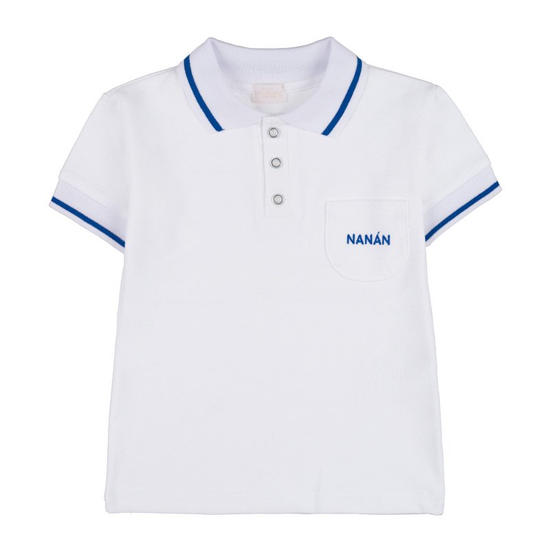 Tricou cu guler polo si logo Nanan