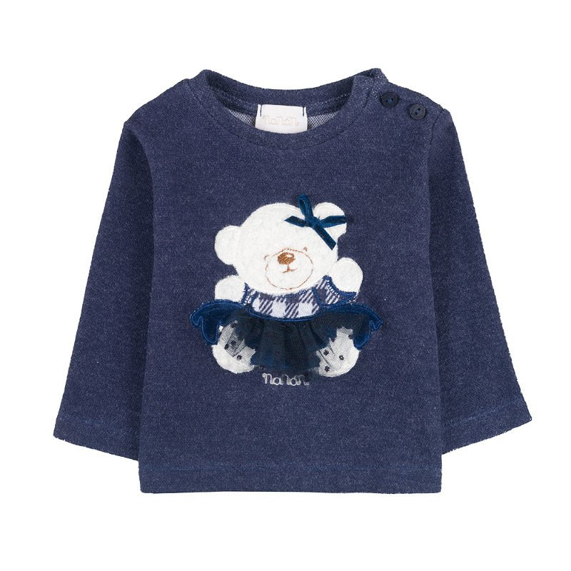 Bluza cu ursulet albastra