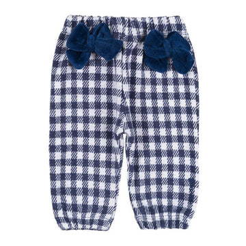 Pantaloni in carouri cu fundite