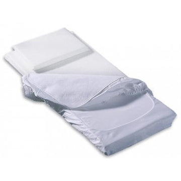 Cearsaf impermeabil alb 60x130 cm cu protectie saltea si colturI elastice